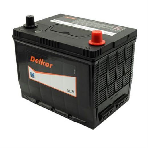 Picture of 22F-520 - 12VOLT 520CCA 60AH DELKOR HEAVY DUTY CALCIUM MAINTENANCE FREE BATTERY - RHP