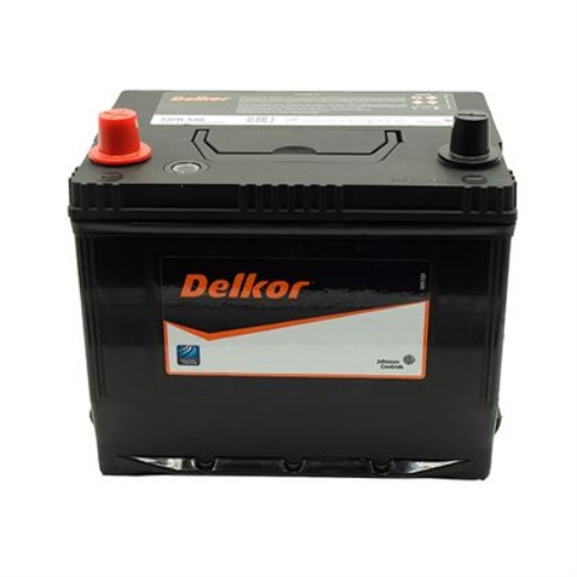 Picture of 22FR-520 - 12VOLT 520CCA 60AH DELKOR HEAVY DUTY CALCIUM MAINTENANCE FREE BATTERY - LHP (MF50P)