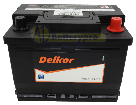 Picture of 90R-500 - 12VOLT 500CCA 54AH DELKOR HEAVY DUTY CALCIUM MAINTENANCE FREE BATTERY - RHP