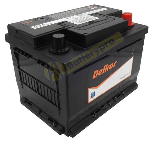 Picture of 90R-500 - 12VOLT 500CCA 54AH DELKOR HEAVY DUTY CALCIUM MAINTENANCE FREE BATTERY - RHP