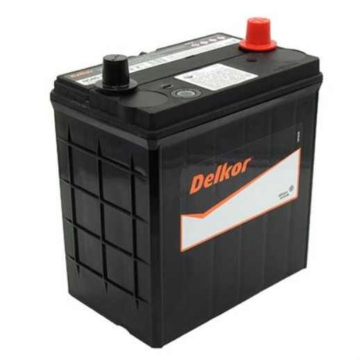 Picture of NS40-330D - 12VOLT 330CCA 35AH DELKOR HEAVY DUTY CALCIUM MAINTENANCE FREE BATTERY - CENTRE FIT TERMINALS (NS40ZA)
