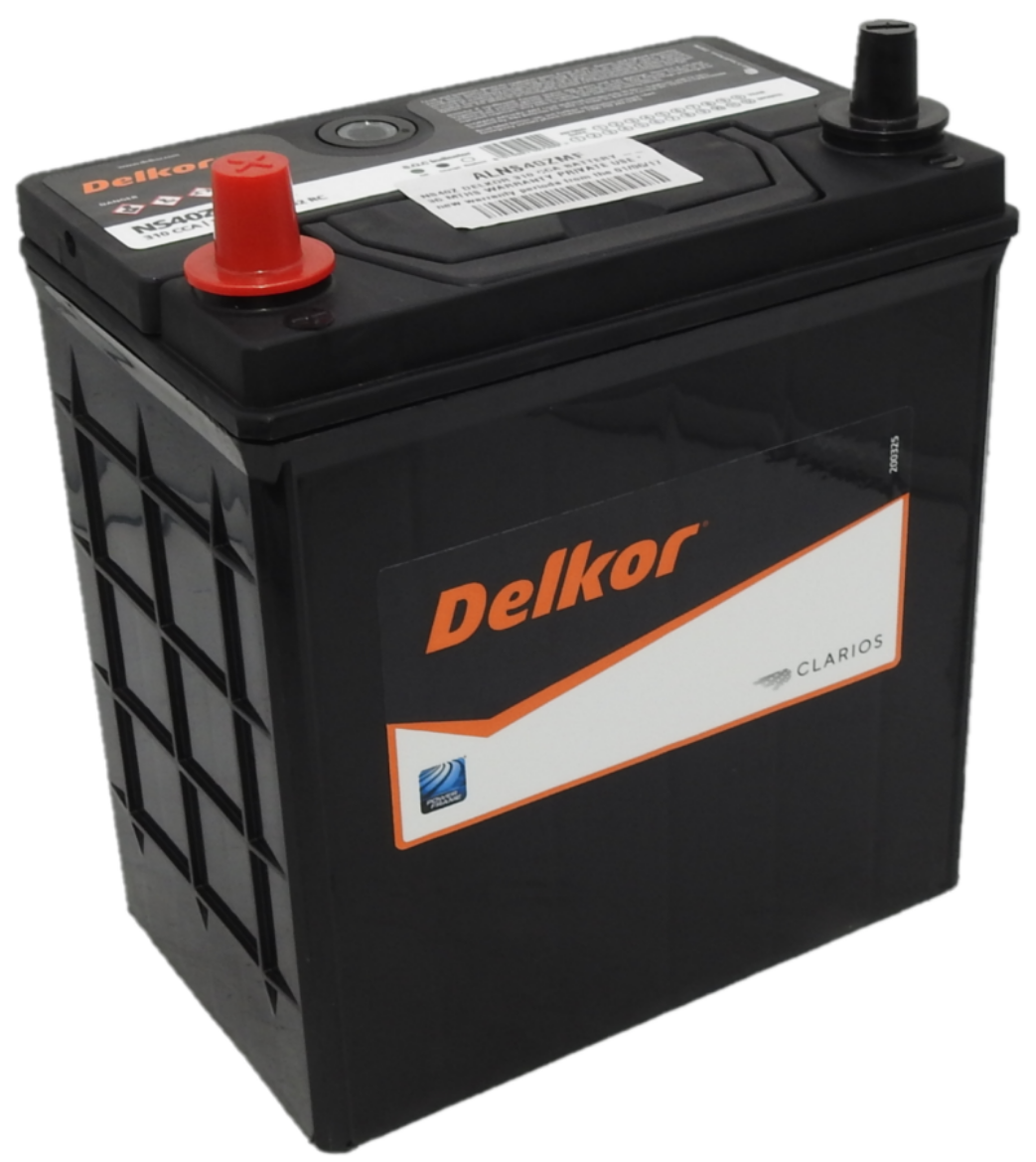 Picture of NS40ZMF - 12VOLT 310CCA 35AH DELKOR HEAVY DUTY CALCIUM MAINTENANCE FREE BATTERY - LHP