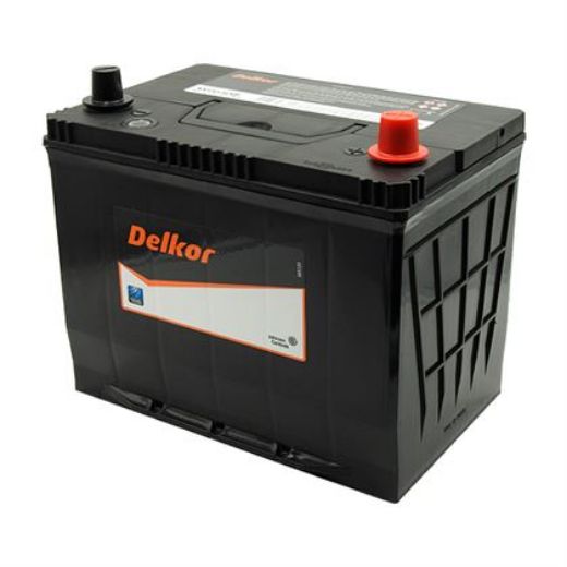 Picture of NX110-5LMF - 12VOLT 600CCA 75AH DELKOR HEAVY DUTY CALCIUM MAINTENANCE FREE BATTERY - RHP - N50ZZL