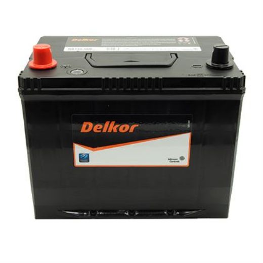 Picture of NX110-5MF - 12VOLT 600CCA 75AH DELKOR HEAVY DUTY CALCIUM MAINTENANCE FREE BATTERY- LHP - N50ZZ