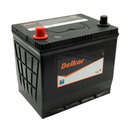 Picture of 55D23R - 12VOLT 550CCA 55AH DELKOR HEAVY DUTY CALCIUM MAINTENANCE FREE BATTERY - LHP