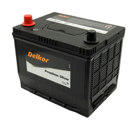 Picture of 22FR-680 - 12VOLT 680CCA 60AH DELKOR HEAVY DUTY PREMIUM SILVER MAINTENANCE FREE BATTERY - LHP (N50P)