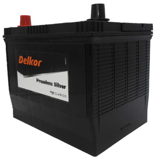 Picture of 22EFR-680 - 12VOLT 680CCA 60AH DELKOR EXTRA HEAVY DUTY PREMIUM SILVER MAINTENANCE FREE BATTERY - LHP (N50EF)