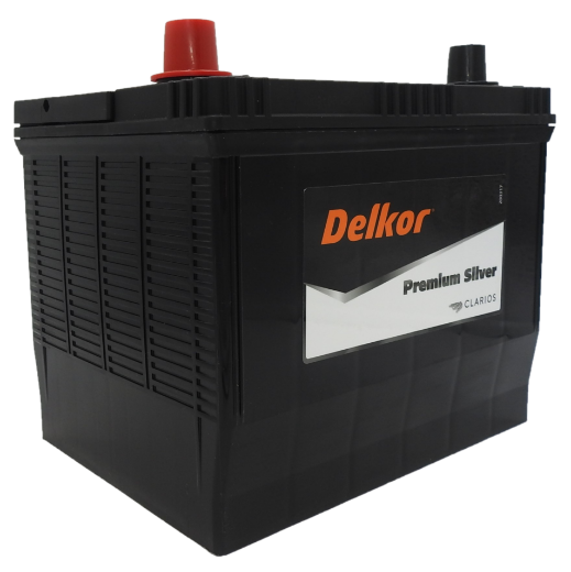 Picture of 22EFR-680 - 12VOLT 680CCA 60AH DELKOR EXTRA HEAVY DUTY PREMIUM SILVER MAINTENANCE FREE BATTERY - LHP (N50EF)