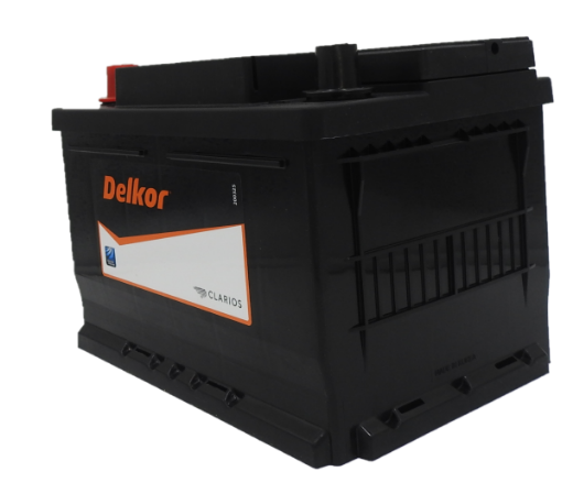 Picture of 90-500 - 12VOLT 500CCA 54AH DELKOR HEAVY DUTY CALCIUM MAINTENANCE FREE BATTERY  - LHP