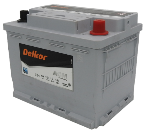 Picture of LN2560901068 - 12VOLT 680CCA 60AH DELKOR HEAVY DUTY AGM STOP START MAINTENANCE FREE BATTERY - RHP  (DIN55H )