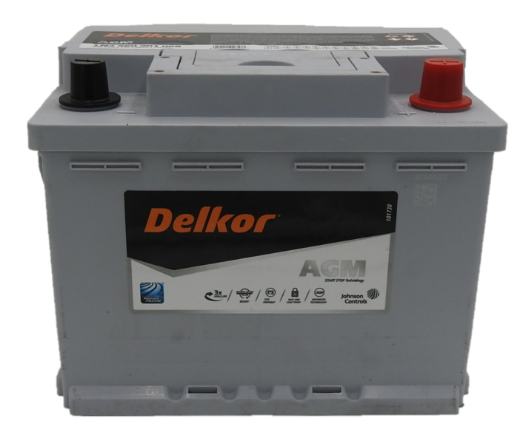 Picture of LN2560901068 - 12VOLT 680CCA 60AH DELKOR HEAVY DUTY AGM STOP START MAINTENANCE FREE BATTERY - RHP  (DIN55H )