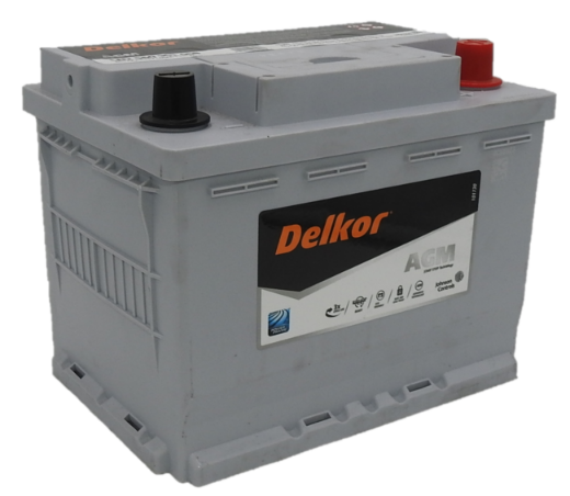 Picture of LN2560901068 - 12VOLT 680CCA 60AH DELKOR HEAVY DUTY AGM STOP START MAINTENANCE FREE BATTERY - RHP  (DIN55H )