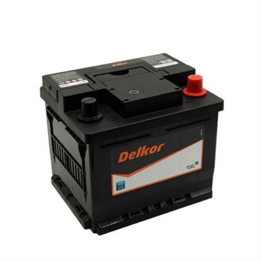 Picture of 54316 - 12VOLT 400CCA 43AH DELKOR HEAVY DUTY CALCIUM MAINTENANCE FREE BATTERY - DIN44 - RHP