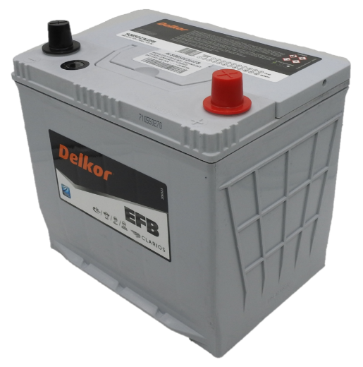 Picture of SQ85D23LEFB - 12VOLT 660CCA 75AH DELKOR HEAVY DUTY EFB STOP START TECHNOLOGY MAINTENANCE FREE BATTERY - RHP (85D23LEFB)