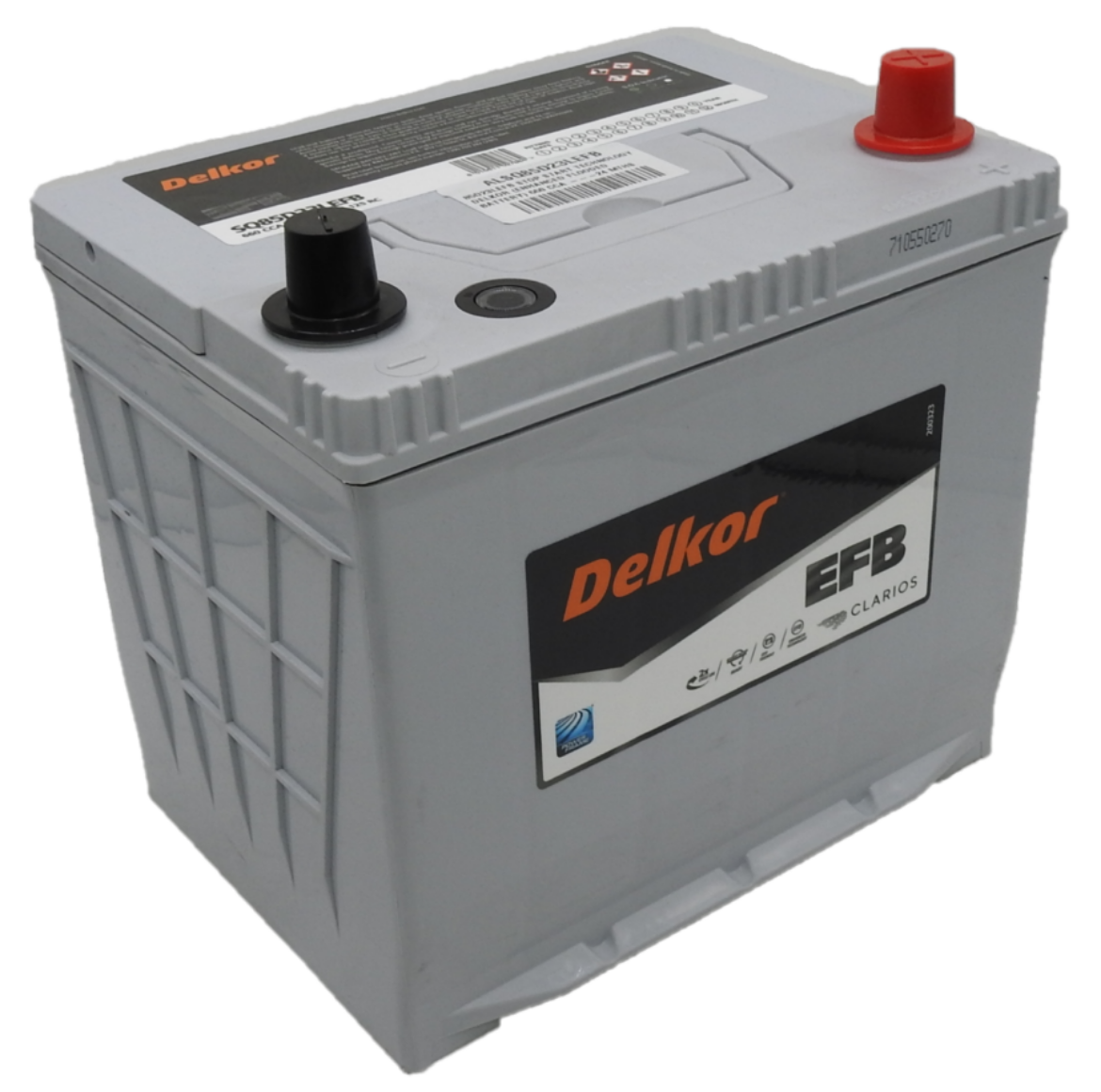 Picture of SQ85D23LEFB - 12VOLT 660CCA 75AH DELKOR HEAVY DUTY EFB STOP START TECHNOLOGY MAINTENANCE FREE BATTERY - RHP (85D23LEFB)