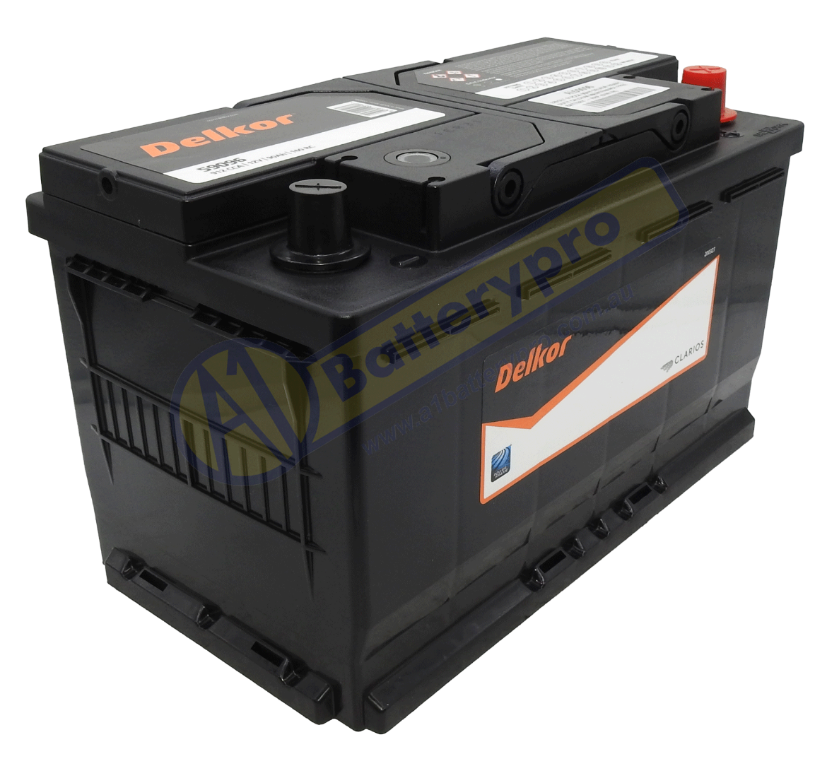 Picture of 59096 - 12VOLT 912CCA 90AH DELKOR HEAVY DUTY CALCIUM MAINTENANCE FREE BATTERY - RHP