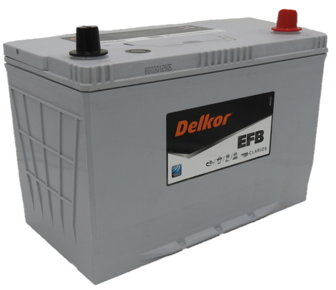 Picture of ST110D31LEFB - 12VOLT 820CCA 75AH DELKOR HEAVY DUTY EFB STOP START TECHNOLOGY MAINTENANCE FREE BATTERY - RHP (110D31LEFB)