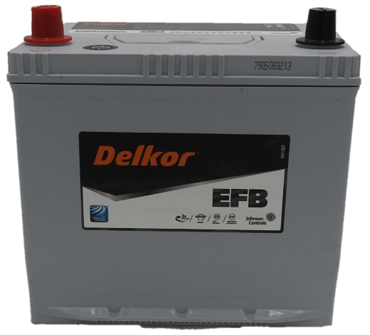 Picture of SQ85D23REFB - 12VOLT 660CCA 60AH DELKOR HEAVY DUTY EFB STOP START TECHNOLOGY MAINTENANCE FREE BATTERY - LHP (85D23REFB)
