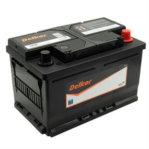 Picture of 57030 - 12VOLT 630CCA 70AH DELKOR HEAVY DUTY CALCIUM MAINTENANCE FREE BATTERY - RHP (DIN66)