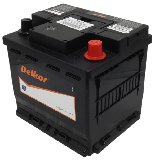 Picture of 55534 - 12VOLT 500CCA 55AH DELKOR HEAVY DUTY CALCIUM MAINTENANCE FREE BATTERY - RHP