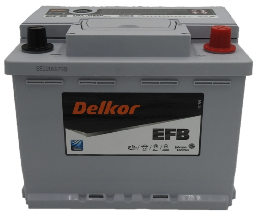 Picture of LN260EFB - 12VOLT 560CCA 60AH DELKOR HEAVY DUTY EFB STOP START TECHNOLOGY MAINTENANCE FREE BATTERY - RHP (DIN55H)