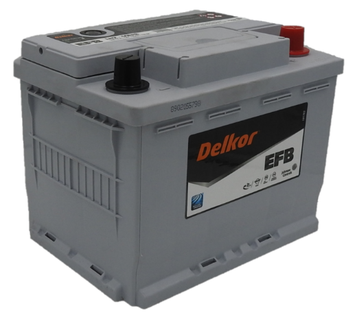 Picture of LN260EFB - 12VOLT 560CCA 60AH DELKOR HEAVY DUTY EFB STOP START TECHNOLOGY MAINTENANCE FREE BATTERY - RHP (DIN55H)
