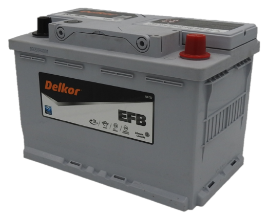 Picture of LN370EFB - 12VOLT 720CCA 70AH DELKOR HEAVY DUTY EFB STOP START TECHNOLOGY MAINTENANCE FREE BATTERY - RHP (DIN66H)