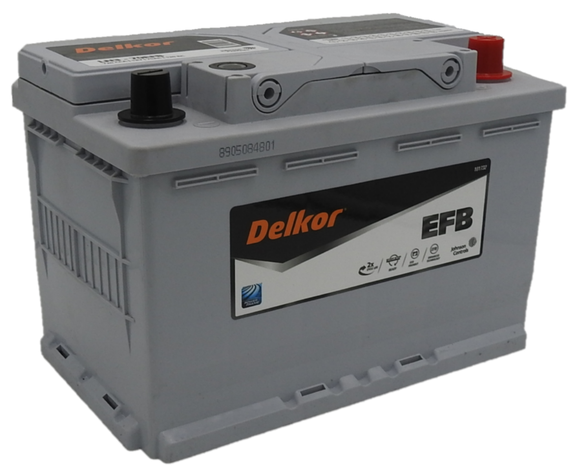 Picture of LN370EFB - 12VOLT 720CCA 70AH DELKOR HEAVY DUTY EFB STOP START TECHNOLOGY MAINTENANCE FREE BATTERY - RHP (DIN66H)
