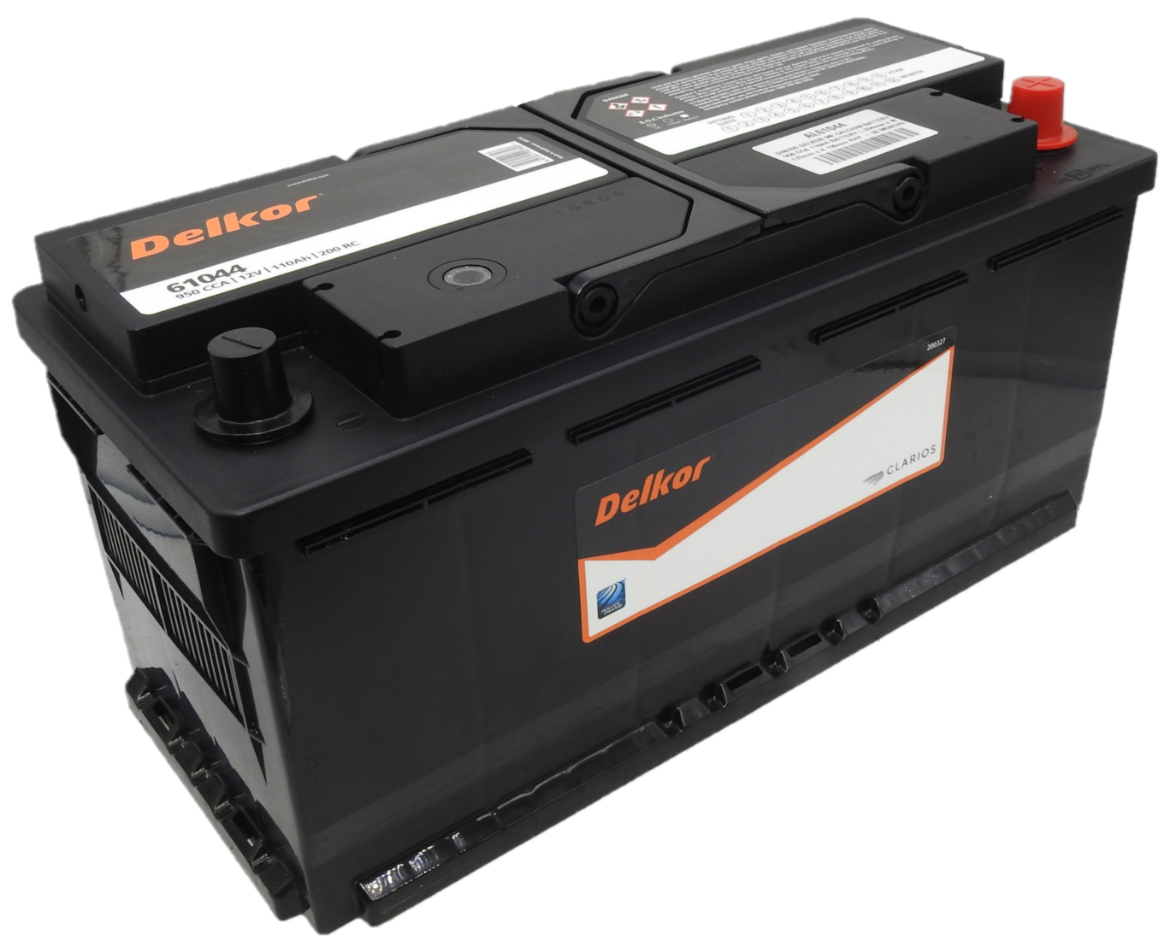 Picture of 61044 - 12VOLT 950CCA 110AH DELKOR HEAVY DUTY CALCIUM MAINTENANCE FREE BATTERY - RHP