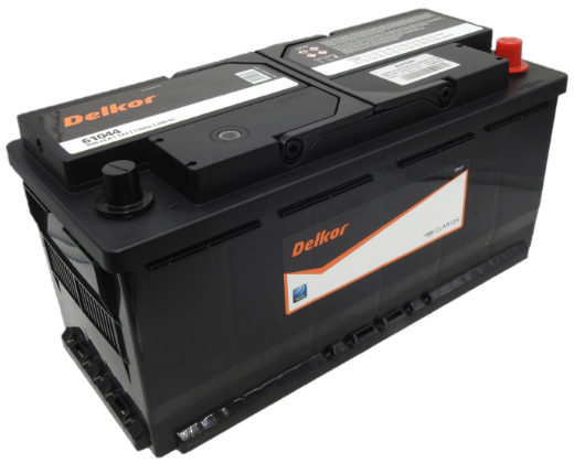 Picture of 61044 - 12VOLT 950CCA 110AH DELKOR HEAVY DUTY CALCIUM MAINTENANCE FREE BATTERY - RHP