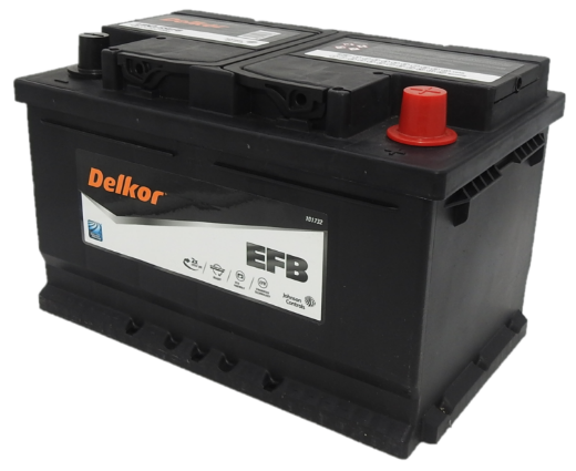 Picture of LBN365EFB - 12VOLT 650CCA 65AH DELKOR HEAVY DUTY EFB STOP START TECHNOLOGY MAINTENANCE FREE BATTERY - RHP (DIN66EFB)