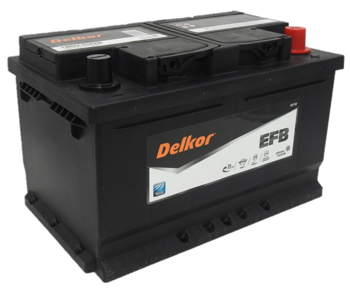 Picture of LBN365EFB - 12VOLT 650CCA 65AH DELKOR HEAVY DUTY EFB STOP START TECHNOLOGY MAINTENANCE FREE BATTERY - RHP (DIN66EFB)