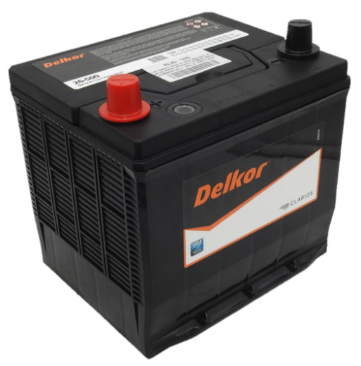Picture of 26-500 - 12VOLT 500CCA 45AH DELKOR HEAVY DUTY CALCIUM MAINTENANCE FREE BATTERY - LHP