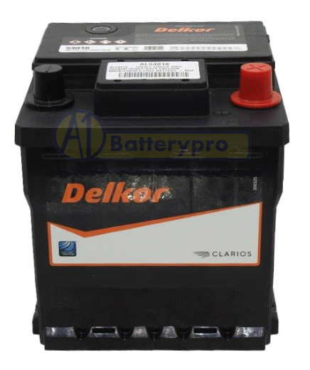 Picture of 54018 - 12VOLT 320CCA 40AH DELKOR HEAVY DUTY CALCIUM MAINTENANCE FREE BATTERY - RHP