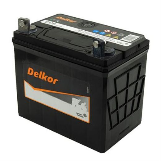 Picture of U1R-280 - 12VOLT 280CCA 26AH DELKOR HEAVY DUTY LAWN / GARDEN  MAINTENANCE FREE BATTERY - RHP (MF12N24-3)