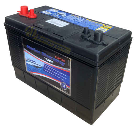 Picture of MSST31 - 12VOLT 830CCA 100AH EXIDE MARINE STARTING MAINTENANCE FREE BATTERY  - (M31)