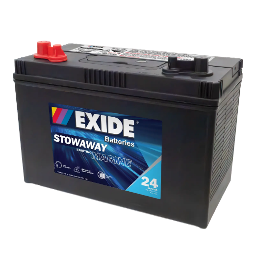 Picture of MSST31 - 12VOLT 830CCA 100AH EXIDE MARINE STARTING MAINTENANCE FREE BATTERY  - (M31)