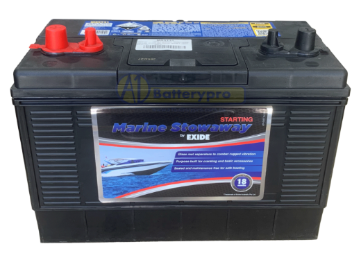 Picture of MSST31 - 12VOLT 830CCA 100AH EXIDE MARINE STARTING MAINTENANCE FREE BATTERY  - (M31)