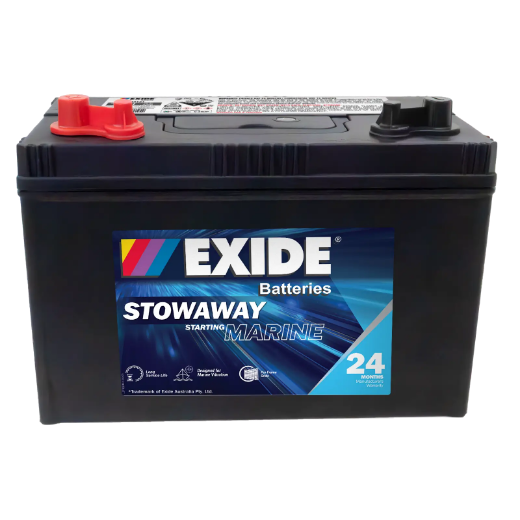 Picture of MSST31 - 12VOLT 830CCA 100AH EXIDE MARINE STARTING MAINTENANCE FREE BATTERY  - (M31)
