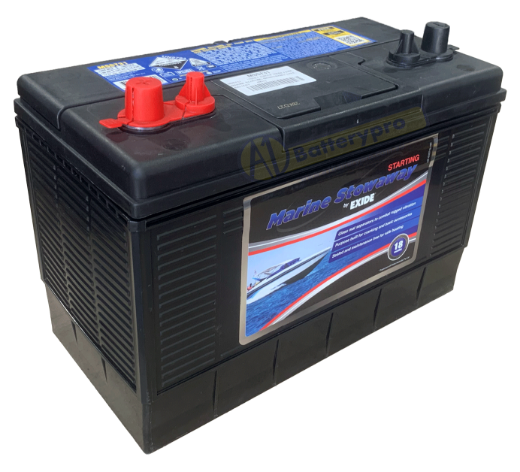 Picture of MSST31 - 12VOLT 830CCA 100AH EXIDE MARINE STARTING MAINTENANCE FREE BATTERY  - (M31)