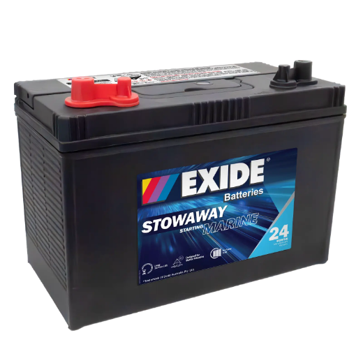 Picture of MSST31 - 12VOLT 830CCA 100AH EXIDE MARINE STARTING MAINTENANCE FREE BATTERY  - (M31)