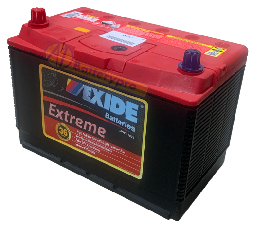 Picture of N70EX - 12VOLT 720CCA 95AH EXIDE EXTREME BATTERY XX-HEAVY DUTY - LHP
