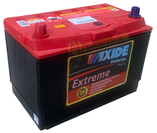 Picture of N70EX - 12VOLT 720CCA 95AH EXIDE EXTREME BATTERY XX-HEAVY DUTY - LHP
