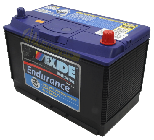 Picture of N70ZZLMF - 12VOLT 750CCA 90AH EXIDE ENDURANCE CALCIUM MAINTENANCE FREE BATTERY - RHP