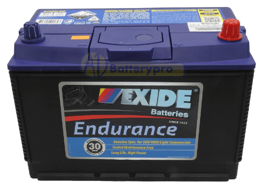 Picture of N70ZZLMF - 12VOLT 750CCA 90AH EXIDE ENDURANCE CALCIUM MAINTENANCE FREE BATTERY - RHP