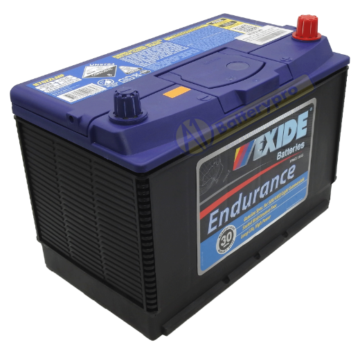 Picture of N70ZZLMF - 12VOLT 750CCA 90AH EXIDE ENDURANCE CALCIUM MAINTENANCE FREE BATTERY - RHP