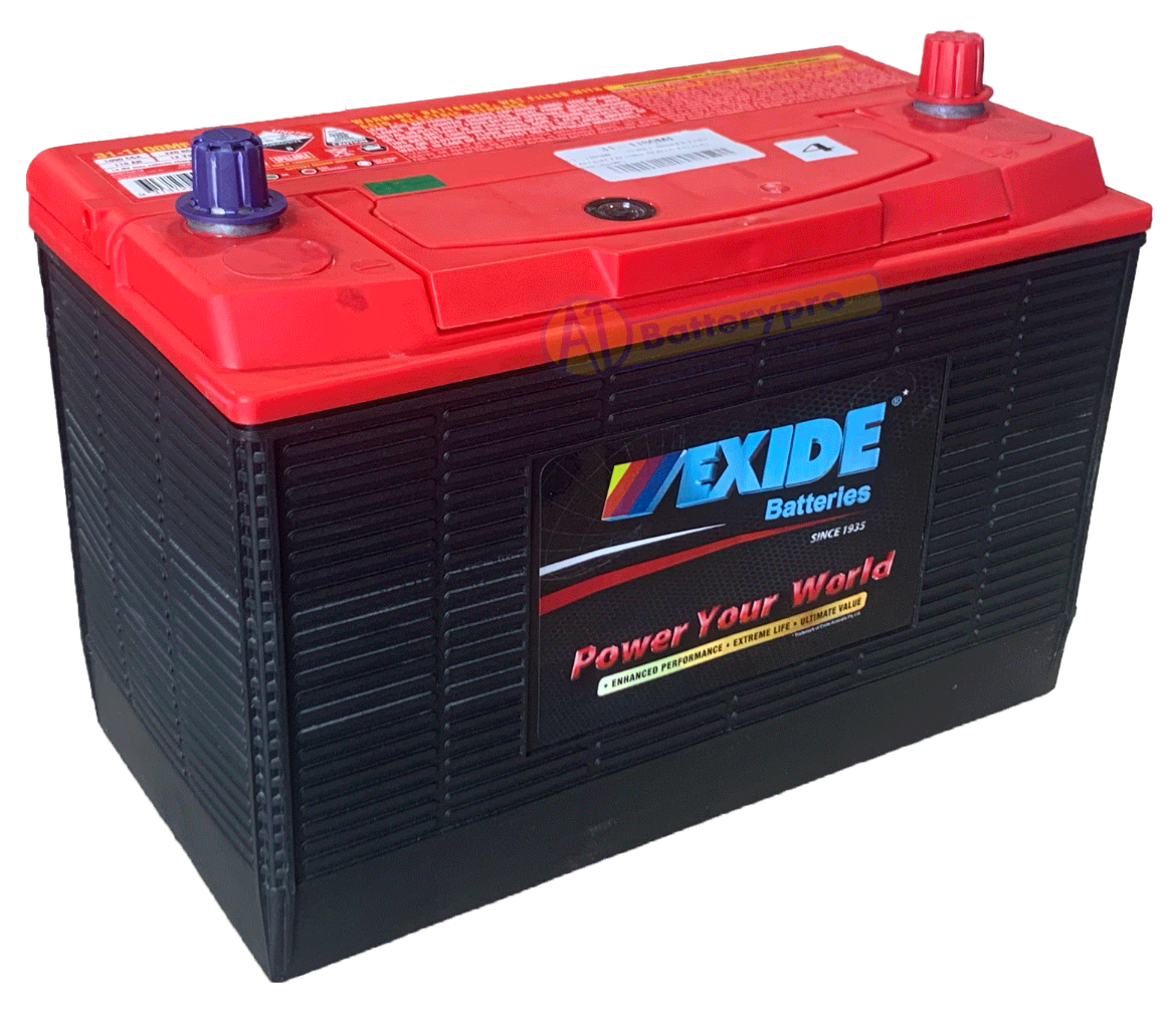 Picture of 31-1100MF - 12VOLT 1000CCA EXIDE CALCIUM FACTORY SEALED BATTERY - RHP (86MF)