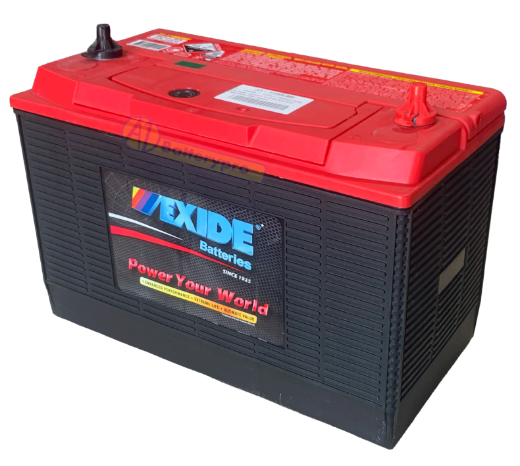 Picture of 31-1100CMF - 12VOLT 1000CCA EXIDE CALCIUM FACTORY SEALED BATTERY - RHP THREADED POST (86MF)