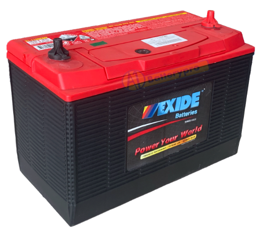 Picture of 31-1100CMF - 12VOLT 1000CCA EXIDE CALCIUM FACTORY SEALED BATTERY - RHP THREADED POST (86MF)