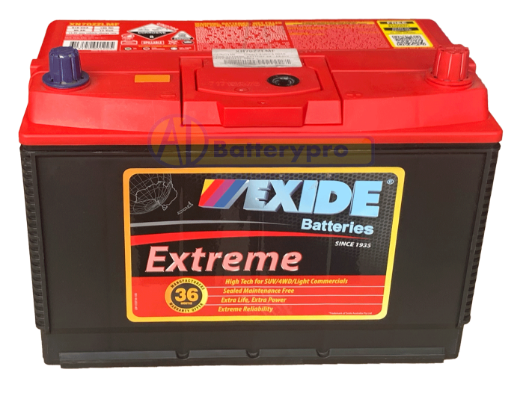 Picture of XN70ZZLMF - 12VOLT 830CCA 95AH  EXIDE EXTREME BATTERY XX-HEAVY DUTY (N70EXL SMF) - RHP